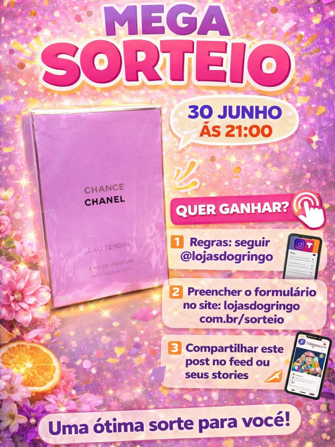 Mega Sorteio Junho 2026 🎁

Não ganhou o último sorteio? Não 
